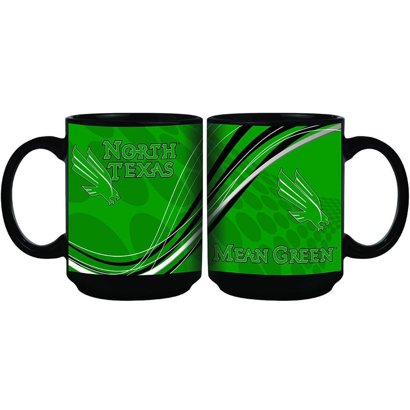 15oz Dynamic Style Mug | North Texas COL, CurrentProduct, Drinkware_category_All, NT 888966592599 $12