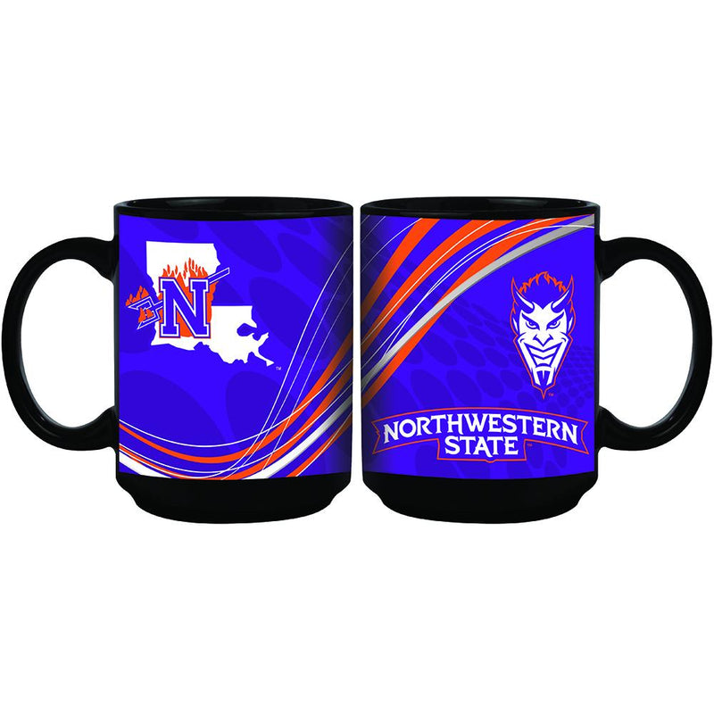 15oz Dynamic Style Mug | Northwestern St COL, CurrentProduct, Drinkware_category_All, NWS 888966592605 $12