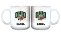 11oz White Personalized Ceramic Mug - Ohio COL, CurrentProduct, Custom Drinkware, Drinkware_category_All, Gift Ideas, OHI, Ohio University Bobcats, Personalization, Personalized_Personalized 194207465158 $20.11