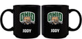 11oz Black Personalized Ceramic Mug - Ohio COL, CurrentProduct, Custom Drinkware, Drinkware_category_All, Gift Ideas, OHI, Ohio University Bobcats, Personalization, Personalized_Personalized 194207373774 $20.11