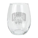 15oz Etched Stemless Tumbler | Ohio University Bobcats COL, CurrentProduct, Drinkware_category_All, OHI, Ohio University Bobcats 194207265123 $12.49