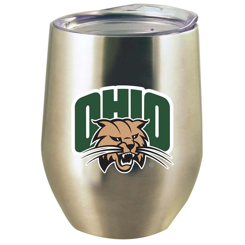 12oz Stainless Steel Stemless Tumbler w/Lid | Ohio University COL, CurrentProduct, Drinkware_category_All, OHI, Ohio University Bobcats 888966599338 $21.99