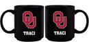 11oz Black Personalized Ceramic Mug - Oklahoma COL, CurrentProduct, Custom Drinkware, Drinkware_category_All, Gift Ideas, OK, Oklahoma Sooners, Personalization, Personalized_Personalized 194207373767 $20.11