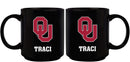 11oz Black Personalized Ceramic Mug - Oklahoma COL, CurrentProduct, Custom Drinkware, Drinkware_category_All, Gift Ideas, OK, Oklahoma Sooners, Personalization, Personalized_Personalized 194207373767 $20.11