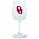 12.75oz Decal Wine Glass OK COL, Holiday_category_All, OK, Oklahoma Sooners, OldProduct 888966694392 $12