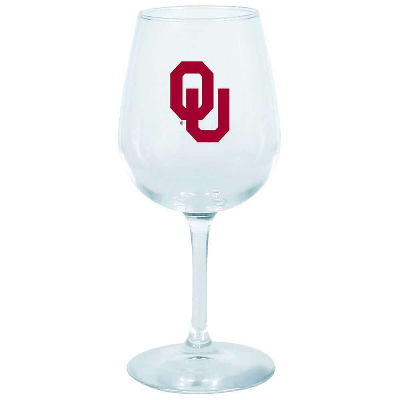 12.75oz Decal Wine Glass OK COL, Holiday_category_All, OK, Oklahoma Sooners, OldProduct 888966694392 $12