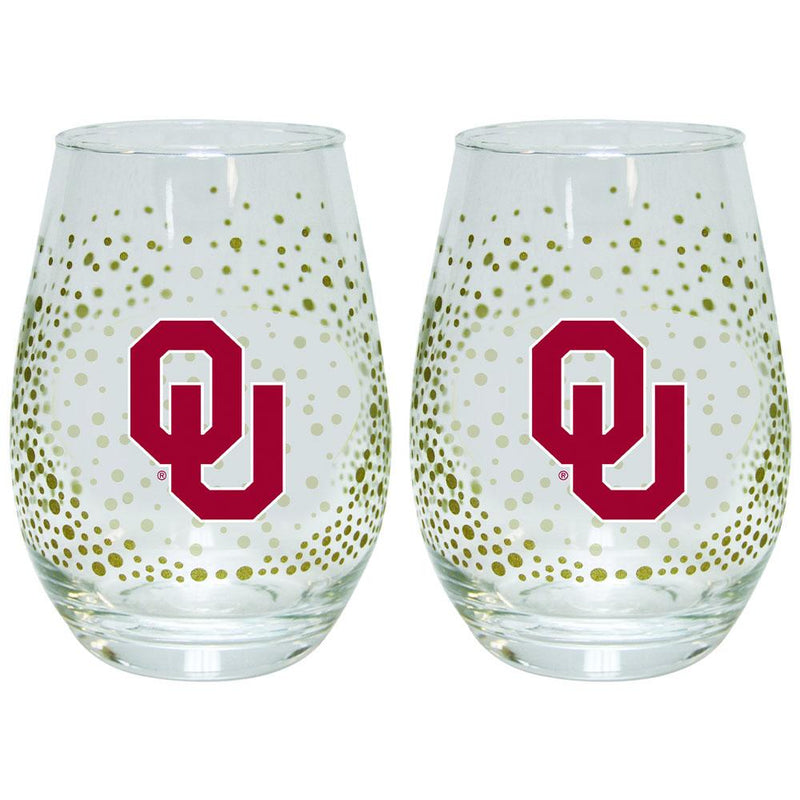 2 Pack Glitter Stemless Wine Tumbler | OKLAHOMA
COL, OK, Oklahoma Sooners, OldProduct
The Memory Company