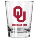 15oz Personalized Stemless Glass | Oklahoma Sooners