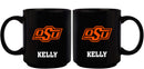 11oz Black Personalized Ceramic Mug - Oklahoma State COL, CurrentProduct, Custom Drinkware, Drinkware_category_All, Gift Ideas, Oklahoma State Cowboys, OKS, Personalization, Personalized_Personalized 194207373750 $20.11
