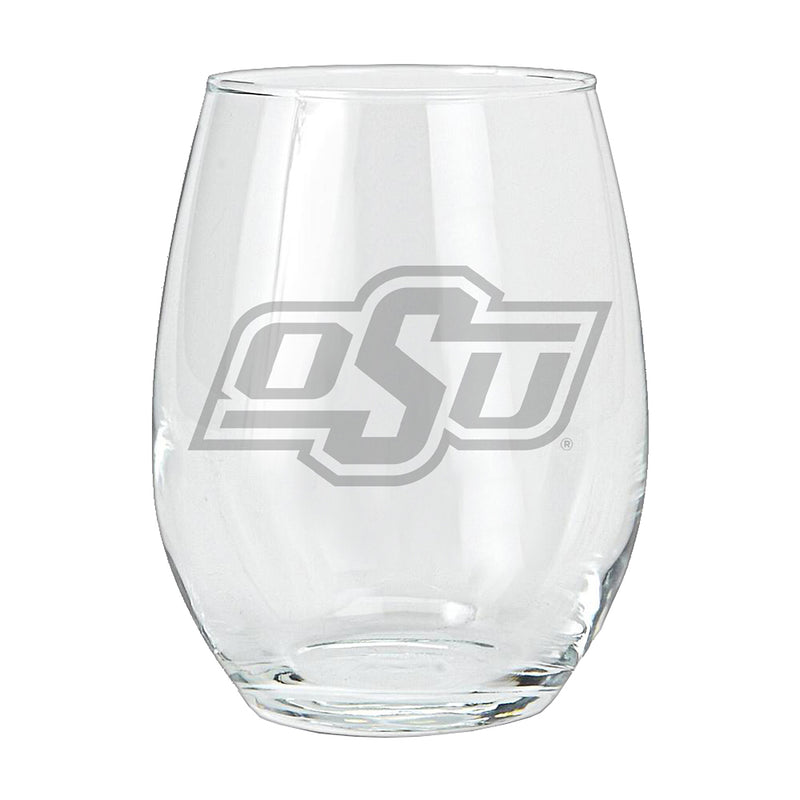 15oz Etched Stemless Tumbler | Oklahoma State Cowboys COL, CurrentProduct, Drinkware_category_All, Oklahoma State Cowboys, OKS 194207265147 $12.49
