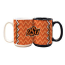 15oz Chevron Design Black Mug | Oklahoma St COL, Oklahoma State Cowboys, OKS, OldProduct 687746113197 $13