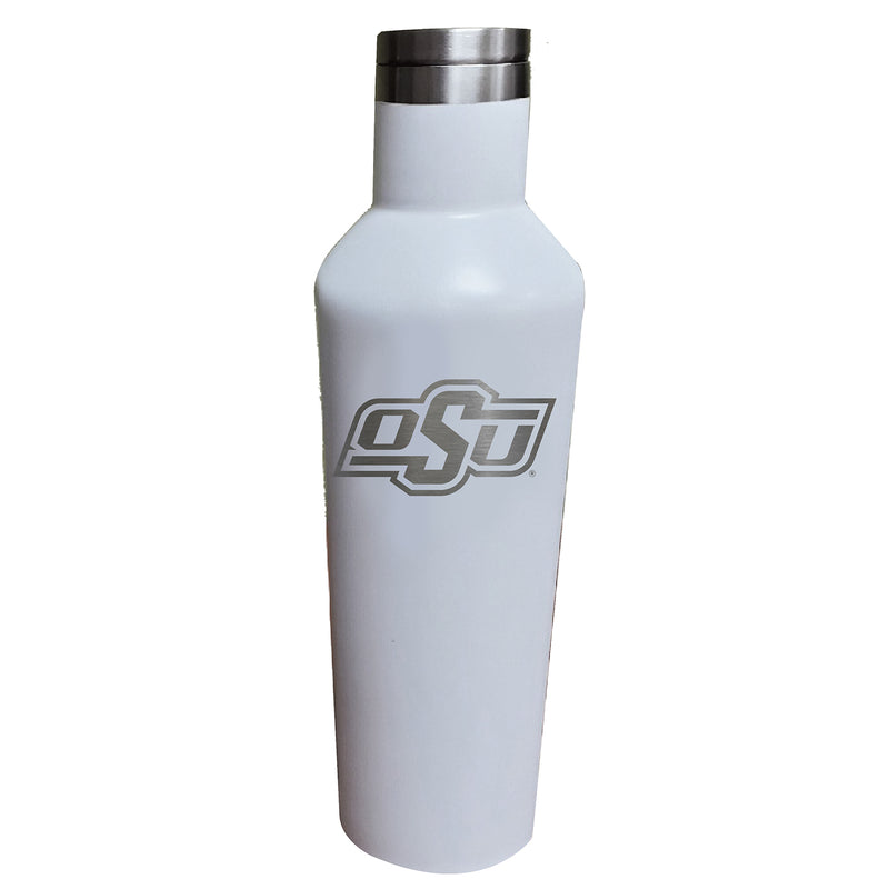 17oz White Etched Infinity Bottle | Oklahoma State Cowboys