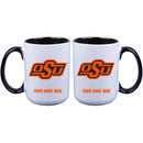 15oz Inner Color Personalized Ceramic Mug | Oklahoma State Cowboys 2790PER, COL, CurrentProduct, Drinkware_category_All, Oklahoma State Cowboys, OKS, Personalized_Personalized  $27.99