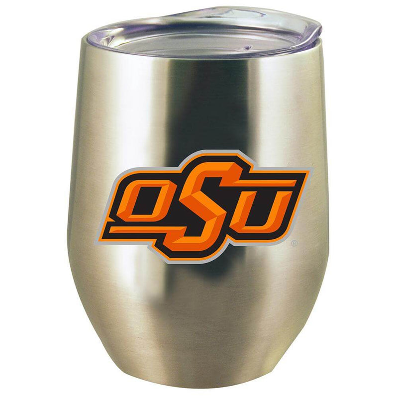 12oz Stainless Steel Stemless Tumbler w/Lid | Oklahoma State University COL, CurrentProduct, Drinkware_category_All, Oklahoma State Cowboys, OKS 888966956070 $15.76