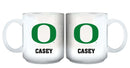 11oz White Personalized Ceramic Mug - Oregon COL, CurrentProduct, Custom Drinkware, Drinkware_category_All, Gift Ideas, ORE, Oregon Ducks, Personalization, Personalized_Personalized 194207465189 $20.11