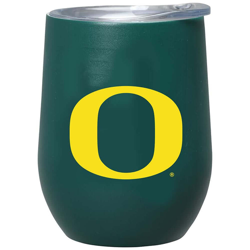 12oz Matte Stainless Steel Stemless Tumbler | Oregon COL, CurrentProduct, Drinkware_category_All, ORE, Oregon Ducks 888966600171 $32.99