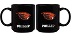 11oz Black Personalized Ceramic Mug - Oregon State COL, CurrentProduct, Custom Drinkware, Drinkware_category_All, Gift Ideas, Oregon State Beavers, ORS, Personalization, Personalized_Personalized 194207373736 $20.11