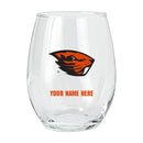 15oz Personalized Stemless Glass | Oregon State Beavers