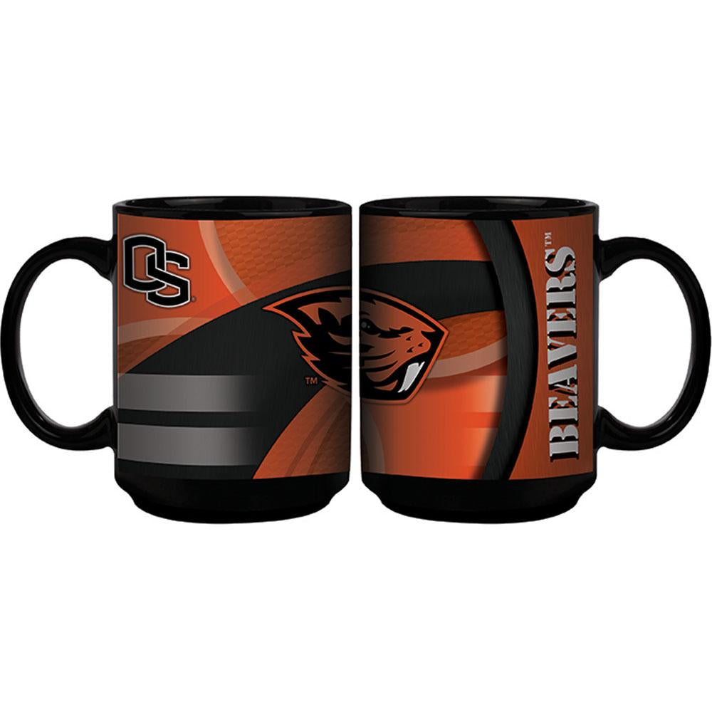 15oz Black Carbon Fiber Mug | Oregon St COL, OldProduct, Oregon State Beavers, ORS 687746357461 $13