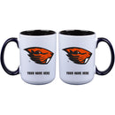 15oz Inner Color Personalized Ceramic Mug | Oregon State Beavers 2790PER, COL, CurrentProduct, Drinkware_category_All, Oregon State Beavers, ORS, Personalized_Personalized  $27.99