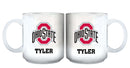 11oz White Personalized Ceramic Mug | Ohio State University COL, CurrentProduct, Custom Drinkware, Drinkware_category_All, Gift Ideas, Ohio State University Buckeyes, OSU, Personalization, Personalized_Personalized 194207465202 $20.11