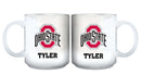 11oz White Personalized Ceramic Mug | Ohio State University COL, CurrentProduct, Custom Drinkware, Drinkware_category_All, Gift Ideas, Ohio State University Buckeyes, OSU, Personalization, Personalized_Personalized 194207465202 $20.11