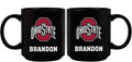 11oz Black Personalized Ceramic Mug | Ohio State University COL, CurrentProduct, Custom Drinkware, Drinkware_category_All, Gift Ideas, Ohio State University Buckeyes, OSU, Personalization, Personalized_Personalized 194207373729 $20.11