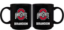 11oz Black Personalized Ceramic Mug | Ohio State University COL, CurrentProduct, Custom Drinkware, Drinkware_category_All, Gift Ideas, Ohio State University Buckeyes, OSU, Personalization, Personalized_Personalized 194207373729 $20.11