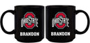 11oz Black Personalized Ceramic Mug | Ohio State University COL, CurrentProduct, Custom Drinkware, Drinkware_category_All, Gift Ideas, Ohio State University Buckeyes, OSU, Personalization, Personalized_Personalized 194207373729 $20.11