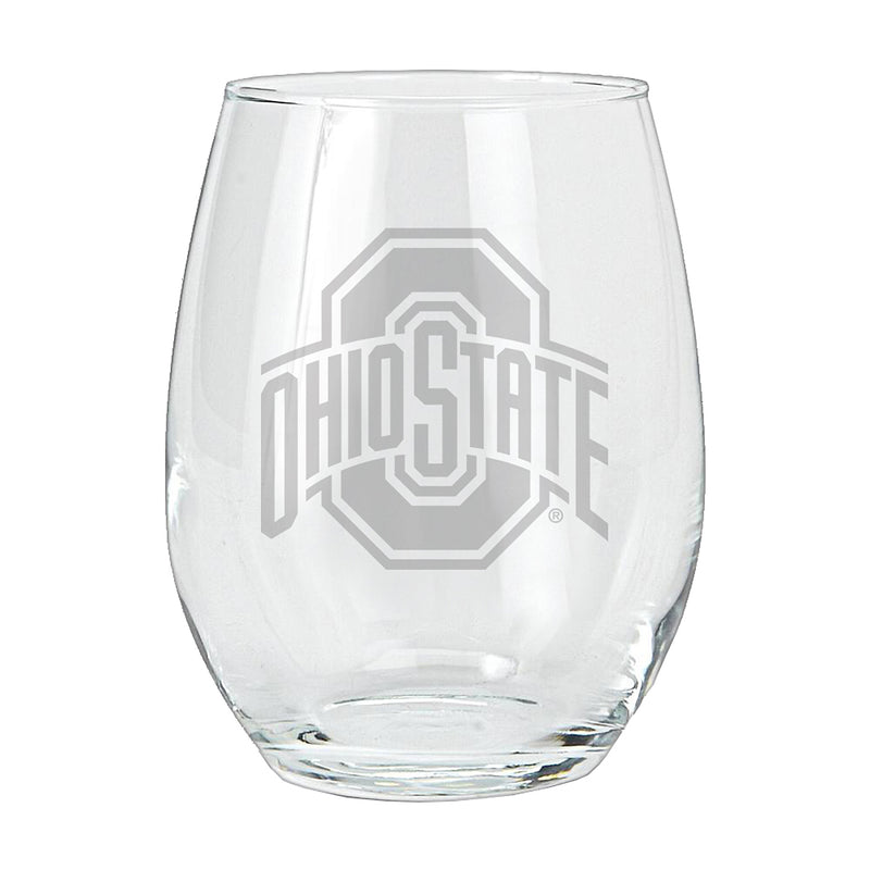 15oz Etched Stemless Tumbler | Ohio State University Buckeyes COL, CurrentProduct, Drinkware_category_All, Ohio State University Buckeyes, OSU 194207265178 $12.49