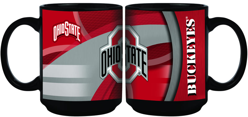 15oz Black Carbon Fiber Mug | Ohio State University COL, Ohio State University Buckeyes, OldProduct, OSU 687746357607 $13