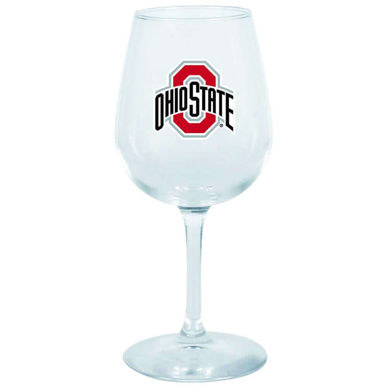 12.75oz Decal Wine Glass | Ohio State University COL, Holiday_category_All, Ohio State University Buckeyes, OldProduct, OSU 888966695474 $12
