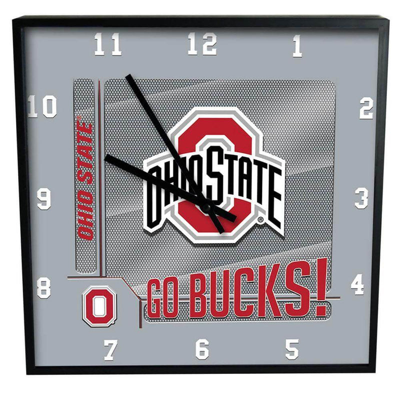 12 Inch Square Carbon Fiber Clock | Ohio State University COL, Ohio State University Buckeyes, OldProduct, OSU 687746398303 $25