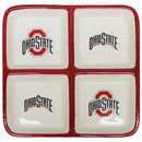 4 Section Square Tray | Ohio State
