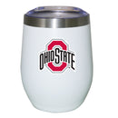 12oz White Stainless Steel Stemless Tumbler | Ohio State University Buckeyes COL, CurrentProduct, Drinkware_category_All, Ohio State University Buckeyes, OSU 194207624807 $27.49