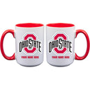 15oz Inner Color Personalized Ceramic Mug | Ohio State University Buckeyes 2790PER, COL, CurrentProduct, Drinkware_category_All, Ohio State University Buckeyes, OSU, Personalized_Personalized  $27.99