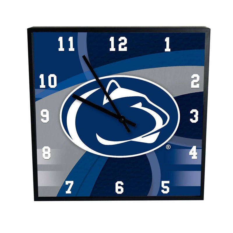 12 Inch Square Carbon Fiber Clock | Penn State University COL, OldProduct, Penn State Nittany Lions, PSU 687746320304 $25
