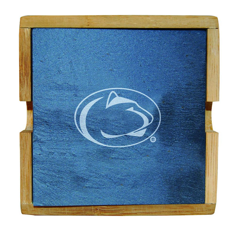 Slate Sq Coaster Set  PENN ST
COL, CurrentProduct, Home&Office_category_All, Penn State Nittany Lions, PSU
The Memory Company