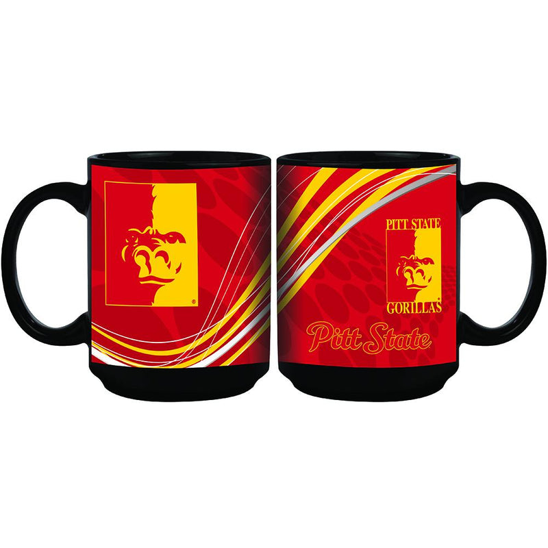 15oz Dynamic Style Mug | Pittsburgh State University COL, CurrentProduct, Drinkware_category_All, PTS 888966592681 $12