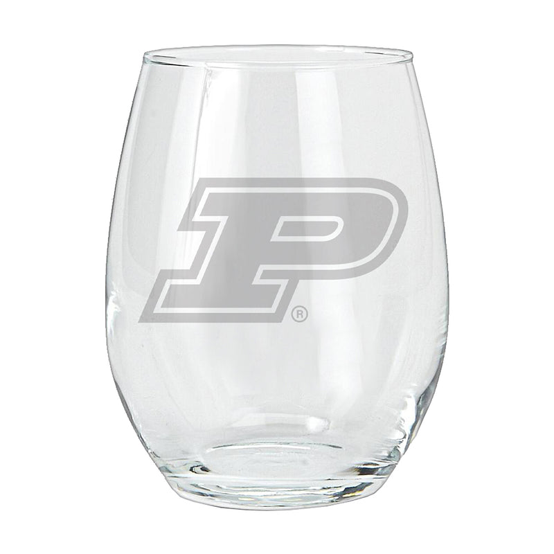 15oz Etched Stemless Tumbler | Purdue Boilermakers COL, CurrentProduct, Drinkware_category_All, PUR, Purdue Boilermakers 194207265215 $12.49