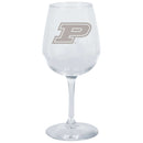 12.75oz Stemmed Wine Glass | Purdue Boilermakers COL, CurrentProduct, Drinkware_category_All, PUR, Purdue Boilermakers  $13.99