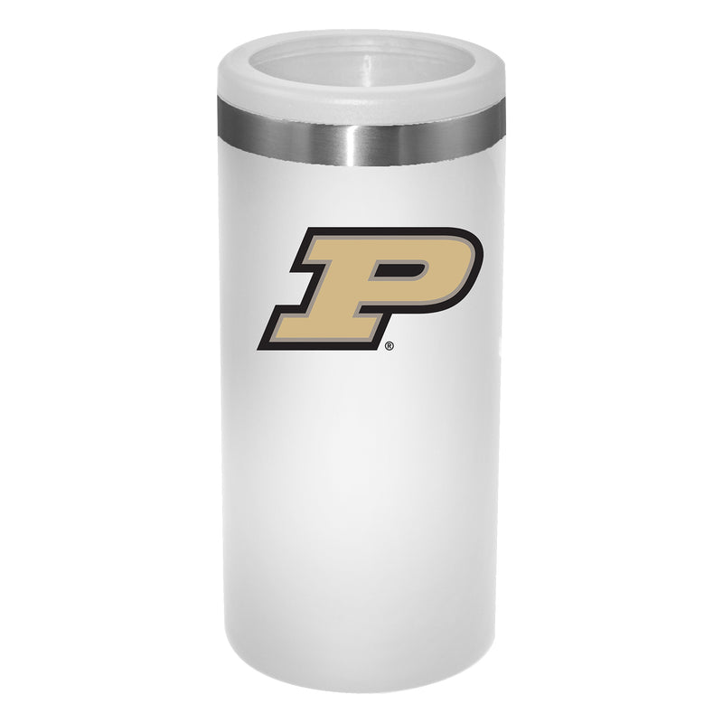 12oz White Slim Can Holder | Purdue Boilermakers