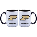 15oz Inner Color Personalized Ceramic Mug | Purdue Boilermakers 2790PER, COL, CurrentProduct, Drinkware_category_All, Personalized_Personalized, PUR, Purdue Boilermakers  $27.99