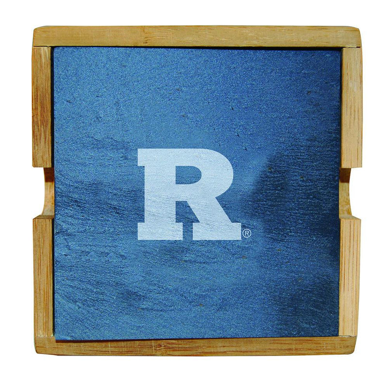Slate Sq Coaster Set  RUTGERS
COL, CurrentProduct, Home&Office_category_All, RUT
The Memory Company