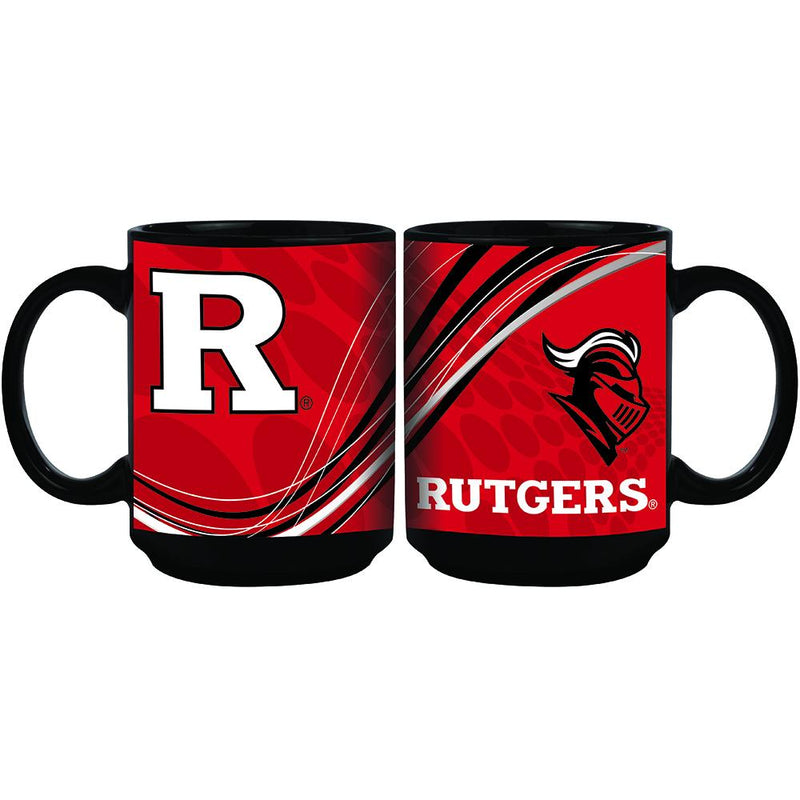 15oz Dynamic Style Mug | Rutgers COL, CurrentProduct, Drinkware_category_All, RUT 888966592704 $12