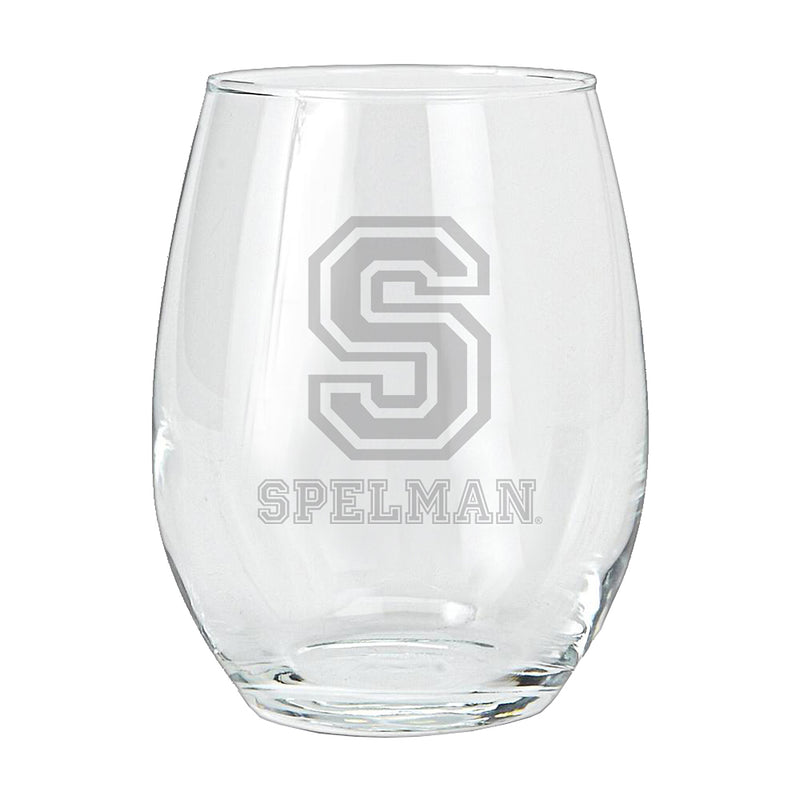 15oz Etched Stemless Tumbler | Spelman College Jaguars COL, CurrentProduct, Drinkware_category_All, SPE, Spelman College Jaguars 840198293934 $12.49