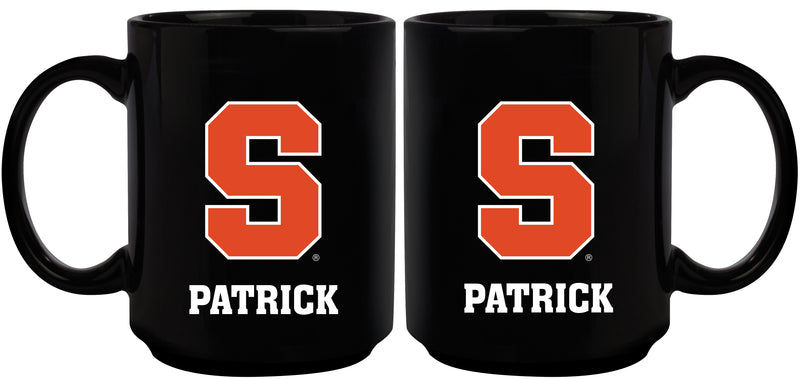 15oz Black Personalized Ceramic Mug | Syracuse Orange COL, CurrentProduct, Drinkware_category_All, Engraved, Personalized_Personalized, SYR, Syracuse Orange 194207505489 $21.86