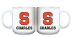11oz White Personalized Ceramic Mug | Syracuse University COL, CurrentProduct, Custom Drinkware, Drinkware_category_All, Gift Ideas, Personalization, Personalized_Personalized, SYR, Syracuse Orange 194207465226 $20.11
