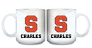 11oz White Personalized Ceramic Mug | Syracuse University COL, CurrentProduct, Custom Drinkware, Drinkware_category_All, Gift Ideas, Personalization, Personalized_Personalized, SYR, Syracuse Orange 194207465226 $20.11