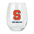 15oz Personalized Stemless Glass | Syracuse Orange